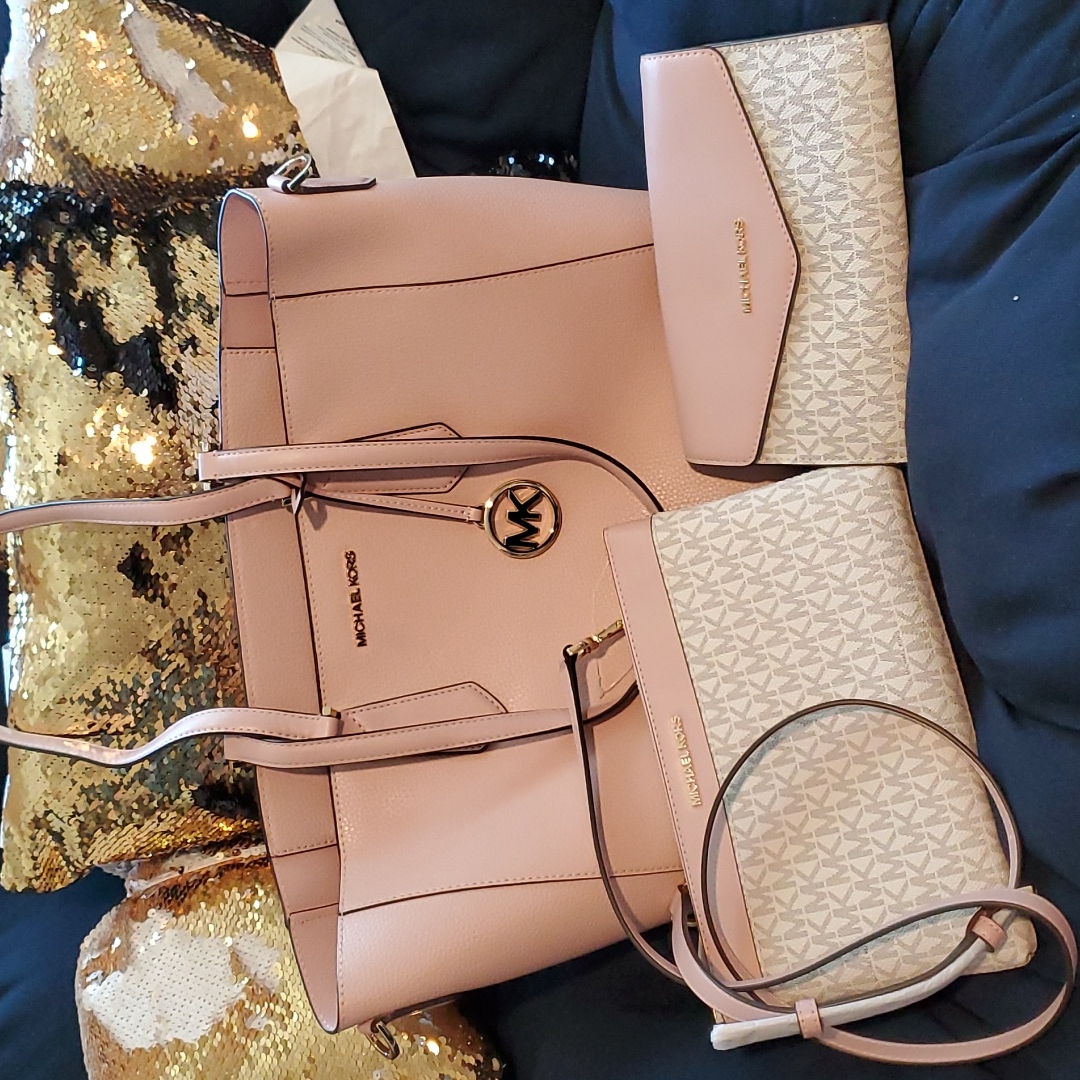 MICHAEL Michael Kors | Bags | Michael Kors 3 Piece Mauve Set